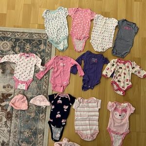 Newborn onesies (9 short-sleeve, 4 long-sleeve)